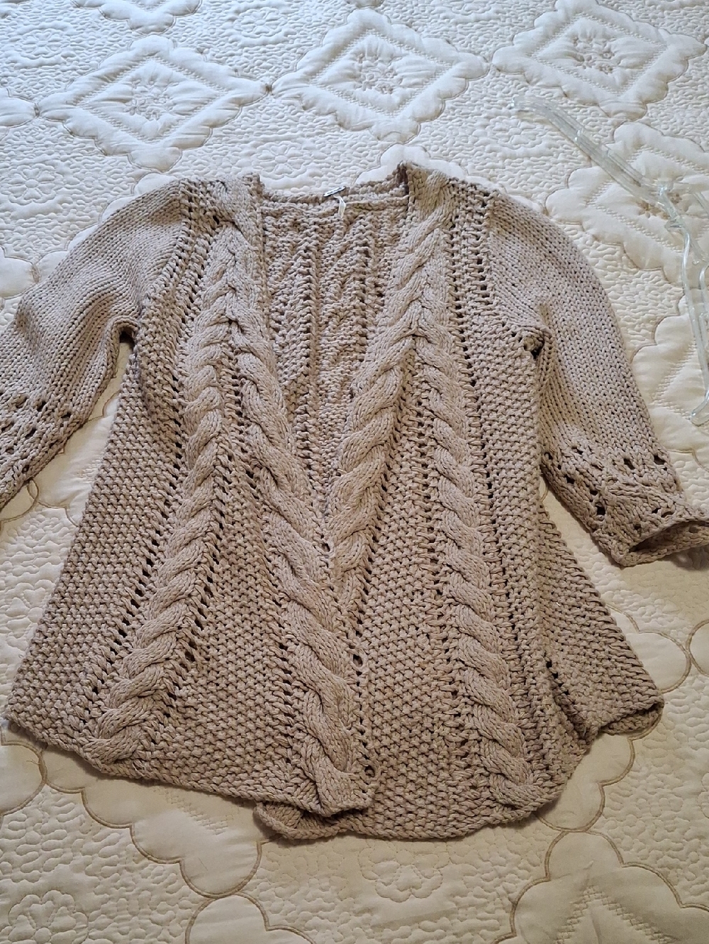 Free People Crochet Cardigan Size Large